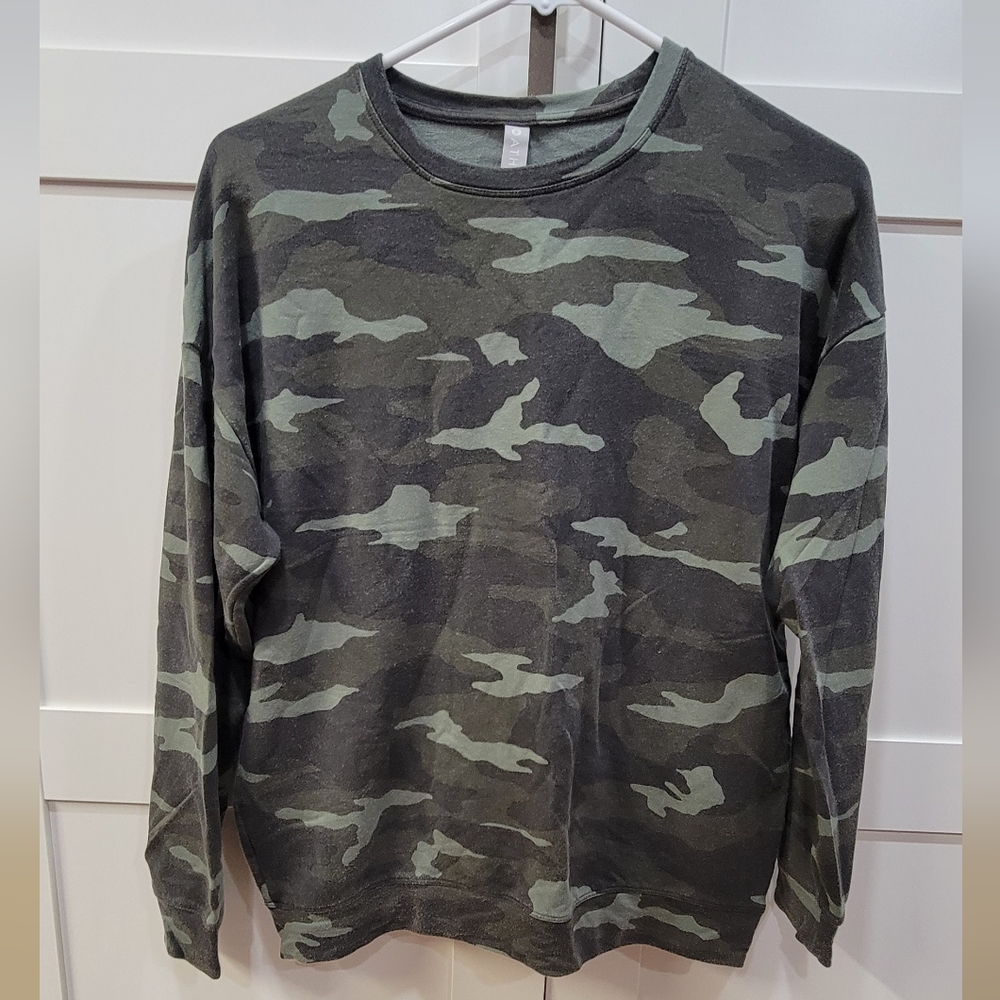 Athleta Sundown Camo sweater